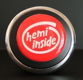 3D Start Button Decal Overlay Red White Hemi Inside Image - Click Image to Close
